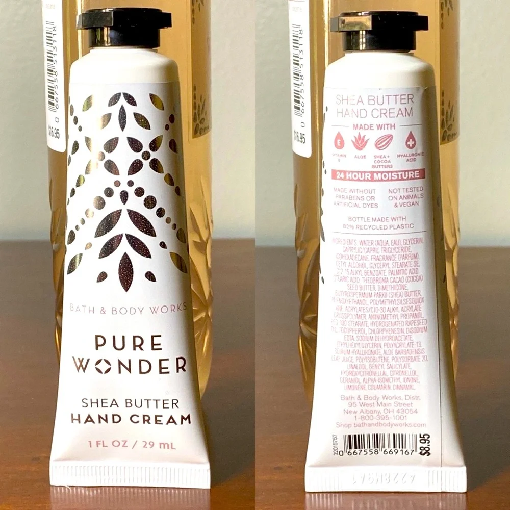 Bath & Body Works Pure Wonder Body Wash 10 FLOZ & Hand Cream 1 FLOZ